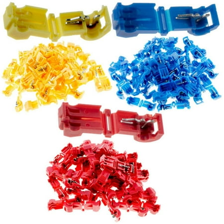 Electrical Disconnects - 60 PCS 22-10 AWG T Tap Electrical Connectors – Quick Wire Splice Taps and Insulated Male Quick Disconnect Terminals