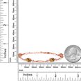 thumbnail image 2 of Gem Stone King 18K Rose Gold Plated Silver Mango Mystic Topaz and White Topaz Tennis Bracelet for Women | 5.12 Cttw | Gemstone November Birthstone | Oval 7X5MM | 6 inch + 1 inch Extender, 2 of 3