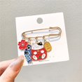 thumbnail image 2 of Broche Exquisito, elegante, tamaño pequeño, alfiler de cintura, decoración, accesorio de joyería para fiestas, escuela, oficina, uso diario, gato de la suerte rojo, 2 of 2