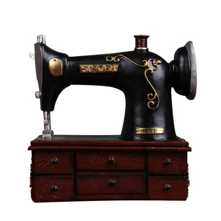

NUOLUX 1pc Home Scene Layout Prop Desktop Sewing Machine Adornment Retro Ornament