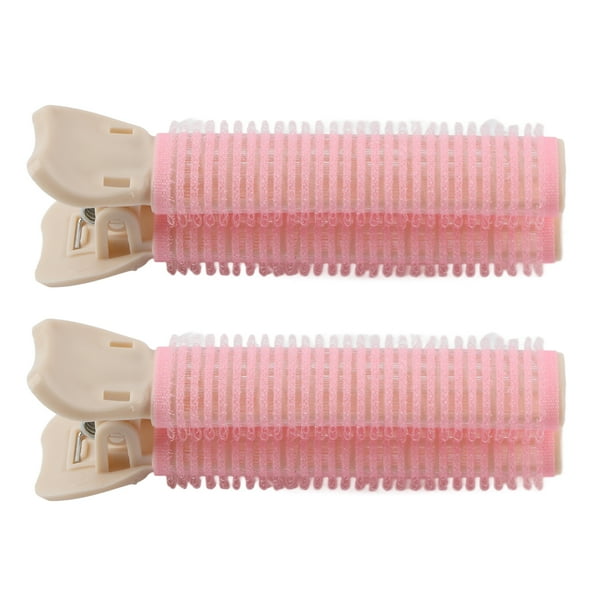 2 rizadores de volumen para el cabello, pinzas portátiles para dar volumen a las raíces del cabello, herramienta de peinado para flequillo para mujeres y niñas, color rosa