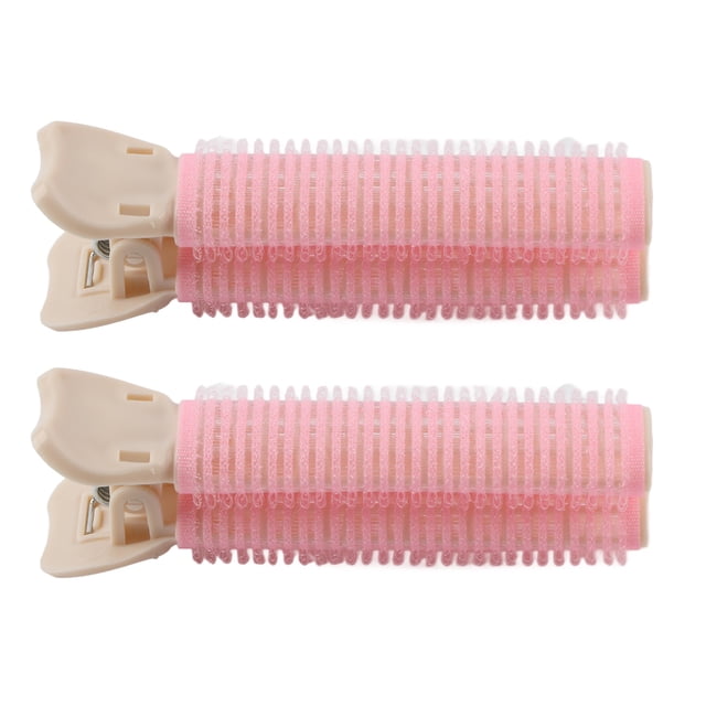 2 rizadores de volumen para el cabello, pinzas portátiles para dar volumen a las raíces del cabello, herramienta de peinado para flequillo para mujeres y niñas, color rosa