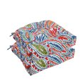 thumbnail image 1 of Unique Choice 2 Pieces Outdoor Chair Cushions, Patio Chair Pads, Red Flower, 1 of 9