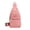 🔥 Pink_Hot#488, variant on Waterproof Chest Bag Sling | Fabric Antitheft Travel Shoulder Bag for Men Women | USB Charging | Breathable Strap | Red Purple Blue Pink | Large Capacity | 1 Piece | 30x17x10cm