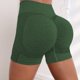 thumbnail image 3 of Gibobby Shorts Yoga Pantalones deportivos de cintura alta para mujer, pantalón liso, a la moda(Verde, S), 3 of 4