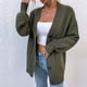 thumbnail image 1 of Chaqueta larga de punto de manga larga informal para mujer a la moda, blusa, abrigo Fridja  po2965, 1 of 5