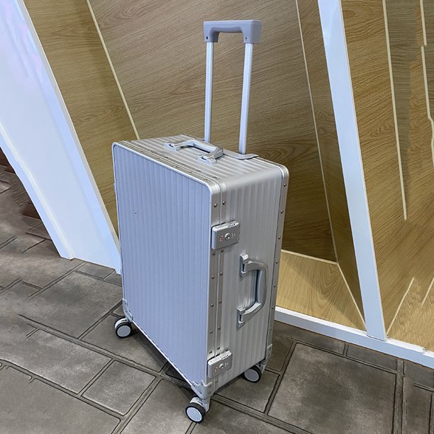 Equipaje de marca de moda de estilo japonés, Maleta de viaje con ruedas silenciosas de 20/24/28 pulgadas, con marco de aluminio
