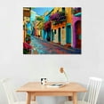 thumbnail image 2 of PRATYUS  Mexican Village Painting, Mexican Art Prints, Mexican Art Decor, Mexican Art Poster, Mexican Folk Art, Mexican Wall Art, Modern Mexican Art 20x16in, 2 of 6