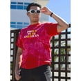 thumbnail image 2 of Proud To Be American Gold Tie Dye Crystal Men -Image by Shutterstock, Male XX-Large, 2 of 4