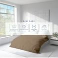thumbnail image 3 of Kotton Culture 600 TC 100% Egyptian Cotton Duvet Cover (Taupe, California King, 1 Piece Duvet Cover Only), 3 of 4
