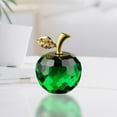 thumbnail image 7 of Sunxin Green Crystal Apple Figurine" Desk Decor Elegant Glass Figurine Perfect for Home Or 2.5 Inch Clear and Sparkling Decorative for Any ", 7 of 7