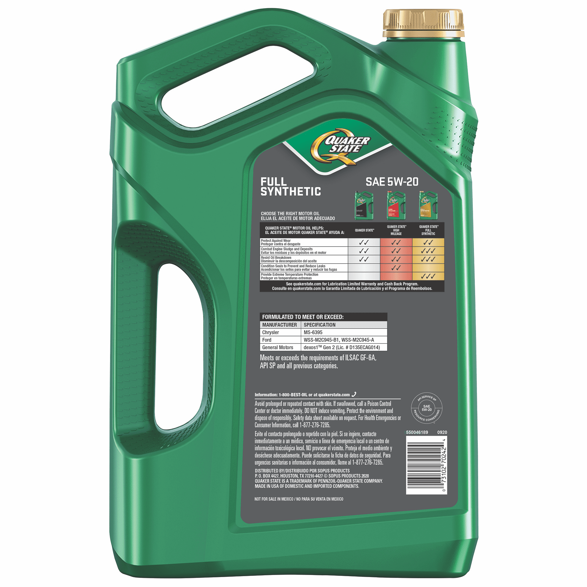 QS FS 5W20_24*1qt -- offer valid for in store oil change only