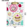 thumbnail image 3 of Coolnut Cartoon Cake Clipboard A4 Standard Size Decorative Clipboard with Low Profile Metal Clip for Students Men Women Classroom and Office Gifts, 3 of 7