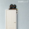 thumbnail image 4 of Craftnamesign Gordon Setter Dog Metal Door Topper, Bedroom Door Decoration, Pet Lover Gifts, 4 of 4