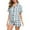 Grey, variant on Womens Pajama Sets Plaid Print Casual Short Sleeve Button down Shirts and Shorts Loungewear Soft Loose Fit 2 Piece Lounge Sets Grey XXL