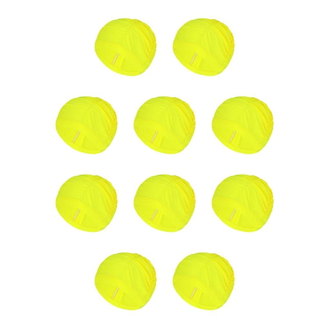 Advancent Fácil De Usar Y Transpirable Manténgase Cómodo En El Gorro De Baño Para Mujer Gorro De Baño De Tela Ajustable amarillo amarillo 10Conjunto
