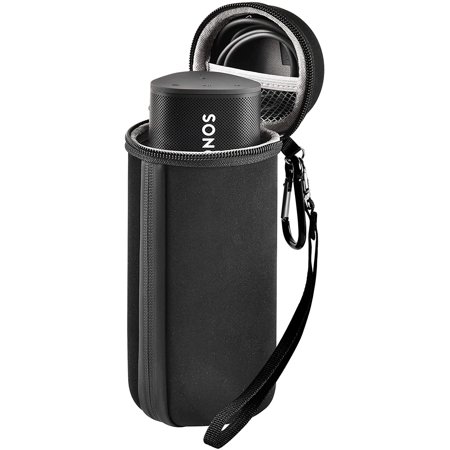 Housse Silicone Pour Sonos Roam - Protection Anti-choc, Accès Aux Ports - Gris, Avec Mousqueton - Coque Souple Et Légère