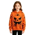 thumbnail image 5 of WhouRiu Boys Girls Halloween Graphic Pullover Hoodies Kids Unisex Autumn Hooded Sweatshirt, 5 of 6