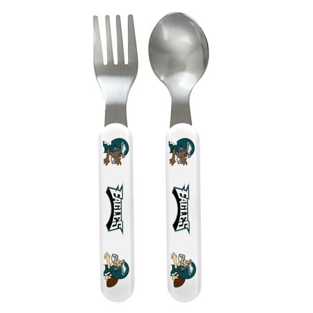 BabyFanatic Team Logo Fork And Spoon Pack - NFL Philadelphia Eagles