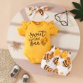 thumbnail image 2 of Paguaki Baby Onesies Baby-girls Short Sleeve Bodysuits One-piece 100% Organic Cotton Newborn Girl Outfits, 2 of 4