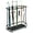 21 Slots 24 Hooks, Black, variant on Metal Umbrella Holder Stand with Removable Drip Tray, Industrial Free Standing Umbrella Rack Organizer for Entryway Home Office Patio Decor(10 Slots 8 Hooks, Black)