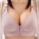thumbnail image 3 of WILLBEST Brasier Sin Varillas Sujetador Fino Sin Aros De Acero Para Mujer, Color Liso, Con Botones Delanteros, Transpirable, Con Frunces, Ropa Interior Cómoda., 3 of 3