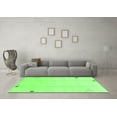 thumbnail image 3 of Ahgly Company Indoor Round Solid Green Modern Area Rugs, 6' Round, 3 of 4