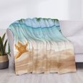 thumbnail image 4 of Throw Blanket for Couch, Starfish in Beach Super Soft Fuzzy Comfy Warm Throw Blanket, Cuteness Lightweight Cozy Plush Flannel Blanket & Throws for Sofa and Bed All Season, 4 of 5