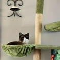 thumbnail image 4 of Adjustable Hemispherical Plush Cat Bed for Curling Cats with Wrap and Security Sense, 4 of 9