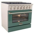 thumbnail image 4 of Kucht Professional 36" Modern Stainless Steel Propane Gas Range in Green/Silver, 4 of 11