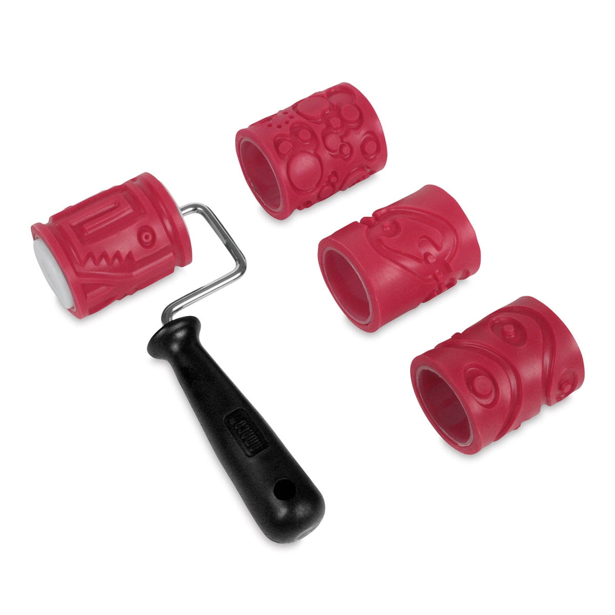 Amaco Clay Texture Rollers Set of 4, 2.5", Style 1