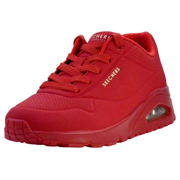 Skechers Uno Stand on Air Casual Sneakers for Women, Classic Air Cushioned Style Lace-Up Shoes