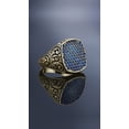 thumbnail image 3 of Geometric Alloy Ring European American Design Retro Punk Ring Birthday Gift Individually Packed Geometric Model Ring Fashion Jewelry Ring, 3 of 3