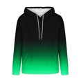 thumbnail image 3 of ZUKMRJPC Hoodies for Men Long Sleeve Flannel Gradient Color Casual Warm Hooded Sweatshirts Drawstring Gym Pullover Tops with Pocket, 3 of 4