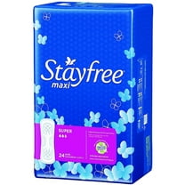 STAYFREE Maxi Pads, Super 24 ea