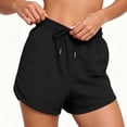 thumbnail image 6 of Admvng Womens Shorts Elastic Waist Drawstring Casual Comfy Running Shorts with Side Pockets for Gym Loungewear, 6 of 6