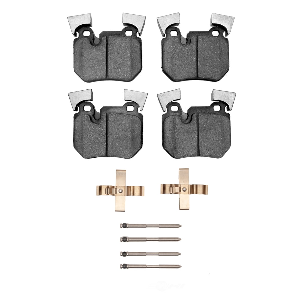 Dynamic Friction Company 1551-1372-01 DFC 5000 Advanced Brake Pads - Low Metallic and Hardware Kit