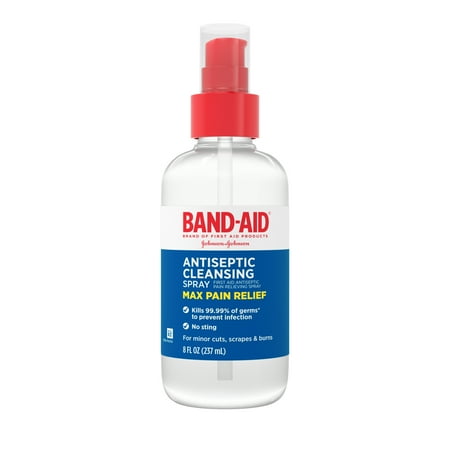 Band-Aid Brand Pain Relieving Antiseptic Cleansing Spray, 8 fl. oz