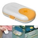thumbnail image 4 of Caja de almacenamiento con dispensador de cortadores, organizador semanal, contenedor para cápsulas de viaje blanco, 4 of 9