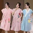 thumbnail image 5 of KYAIGUO Ladies Bathrobe Ladies Plush Bathrobe Thickened Soft Absorbent Shower Spa House Bathrobe, 5 of 6