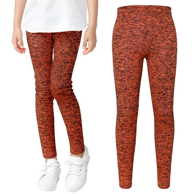 Akiihool Teen Girl Pants Trendy Girls' School Uniform Jogger Pants Chino  Pants (Orange,8-9 Years)