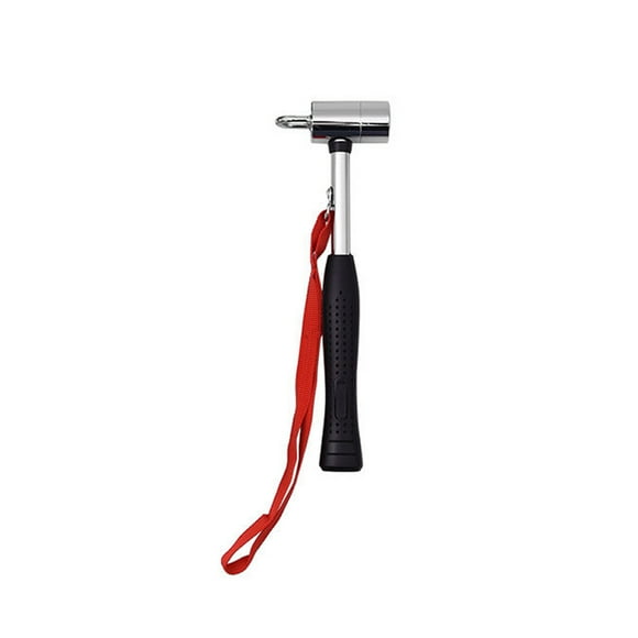 Yeacher Marteau de Sol Multifonction pour Tente Extérieure Nail Hammer à Double Usage Marteau d'Alpinisme de Camping Marteau Portable