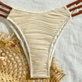thumbnail image 6 of HOMBOM 2 Piece Swimsuit for Women Bikini High Waisted Triangle Top Solid Summer Young Womens Bathing Suits Beige, 6 of 6