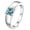 blue, variant on Adjustable Engagement Wedding Rings for Men,1 ct D Color Yellow/Pink/Blue Moissanite Rings,925 Sterling Silver Anniversary Diamond Rings with Certificate