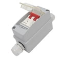 thumbnail image 2 of Yazoeia Solar PV Circuit Breaker, IP65 Waterproof Distribution Box DC Disconnect Switch MCB 2P DC 500V 32A Solar PV Miniature Isolator Switch (without Cable) CJC912-192511, 2 of 9