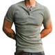 thumbnail image 1 of Camisetas de hombre Sudadera de manga corta de 3 botones Camisa de algodón con tapeta delantera Camisas de cuello redondo Zhivalor BST3005026-5, 1 of 5