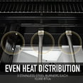 thumbnail image 4 of Permasteel 3-Burner Gas Grill, Compact Propane Grill, Outdoor BBQ, Foldable Side Tables, Black, 4 of 5