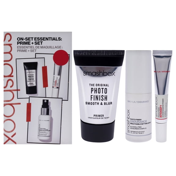Set On-Set Essentials SmashBox Primer Plus para Mujeres 3 Piezas