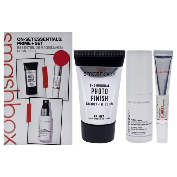 Set On-Set Essentials SmashBox Primer Plus para Mujeres 3 Piezas
