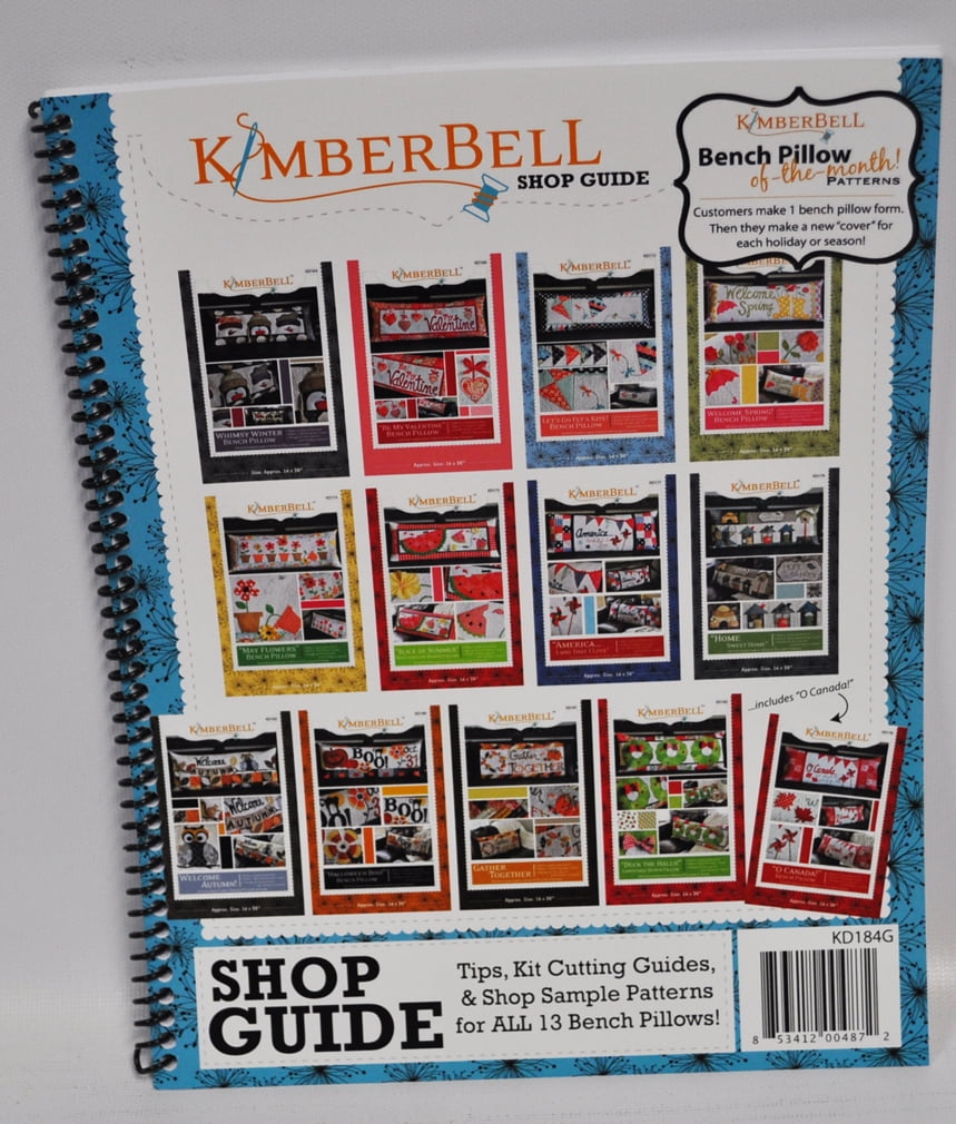 Kimberbell Bench Pillow of the Month Patterns KD184G